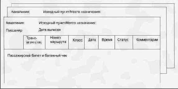 Пример, связанный с билетами на самолет